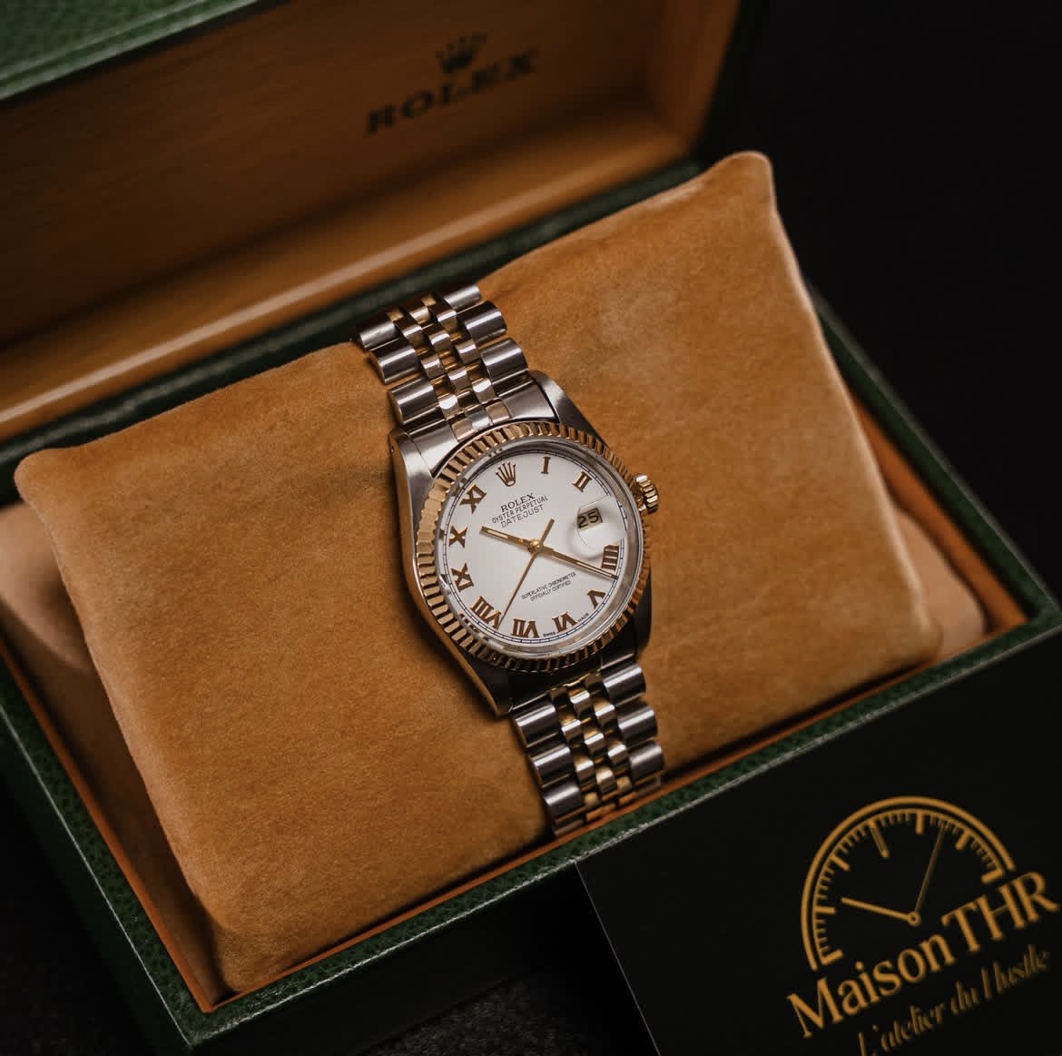 Détail d'une montre dans un cadre confidentiel